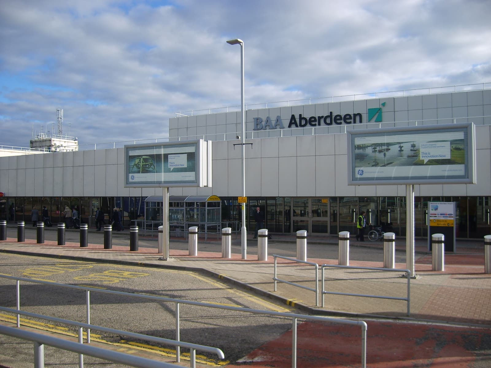 Aberdeen Airport terminal entrance