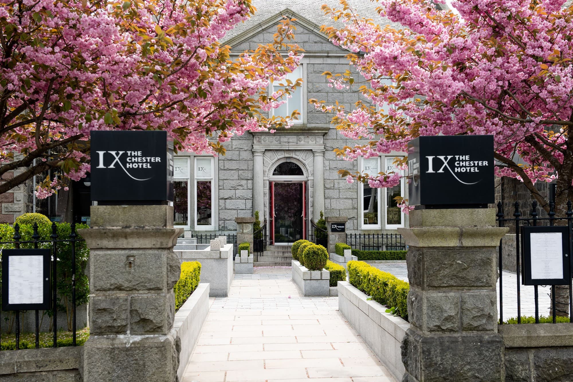 The Chester Hotel entrance on Queens Road, Aberdeen